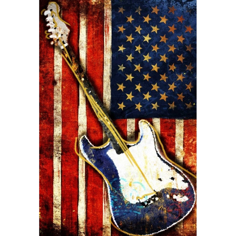 Patriotic Guitar Poster Print by Jace Grey-VARPDXJGRC586A Image 1