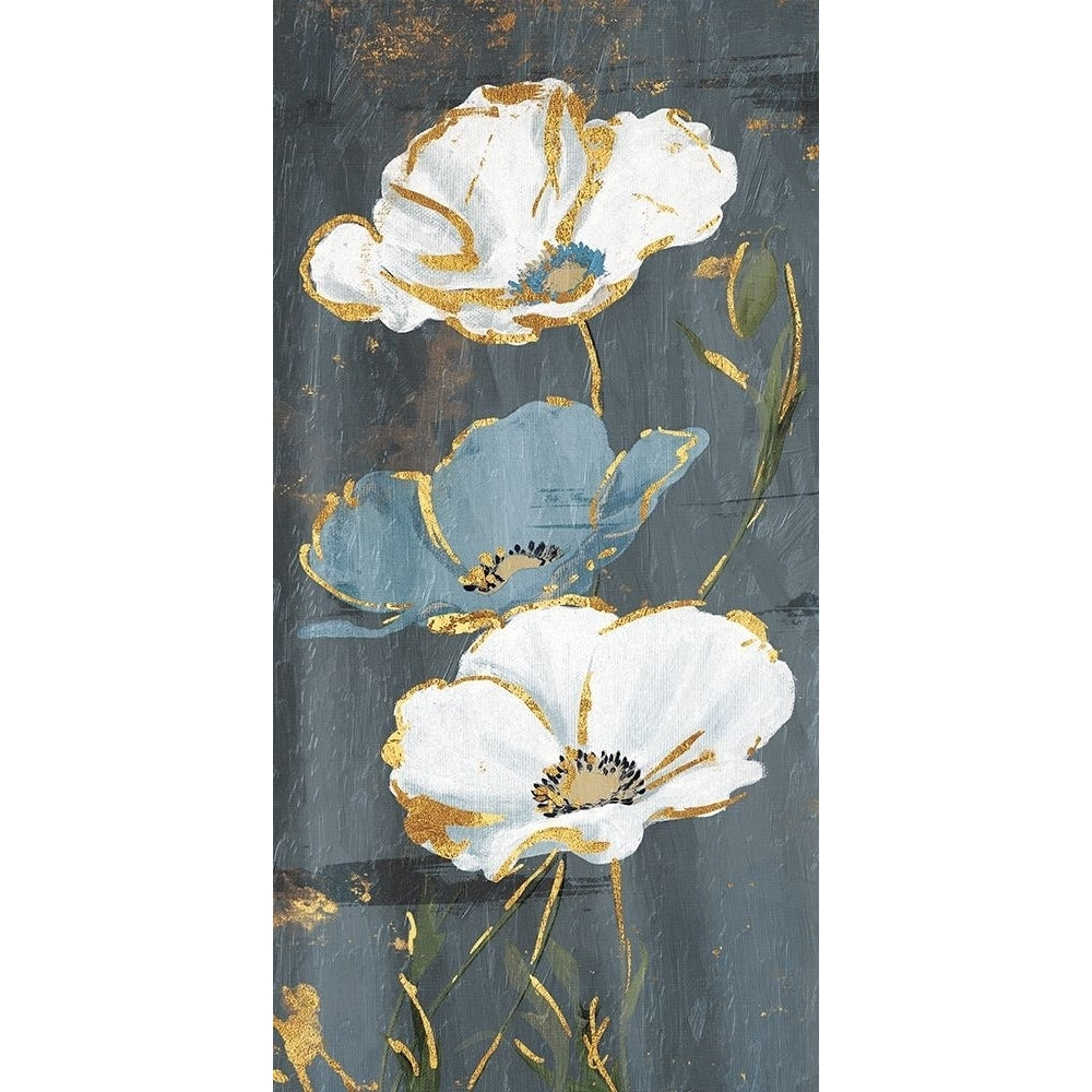 Blue Gold Florals Poster Print by Jace Grey-VARPDXJGRN062A Image 1