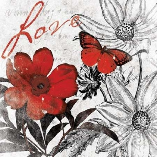 Love floral Poster Print by Jace Grey-VARPDXJGSQ052J Image 1