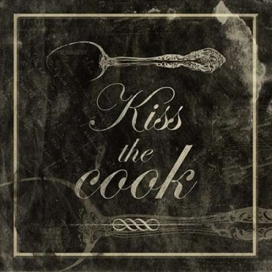 kiss the cook Poster Print by Jace Grey-VARPDXJGSQ091B2 Image 1