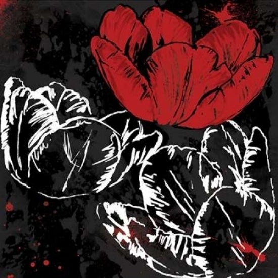 Red Florals Mate Poster Print by Jace Grey-VARPDXJGSQ174B Image 2