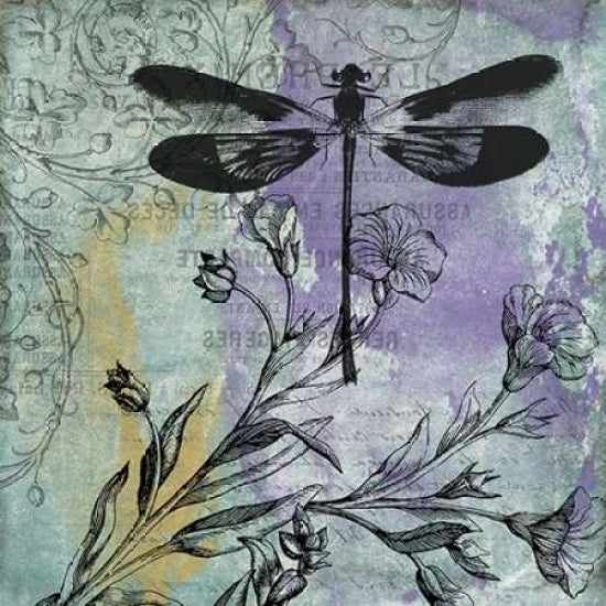 Dragonfly Florals Poster Print by Jace Grey-VARPDXJGSQ192A Image 1