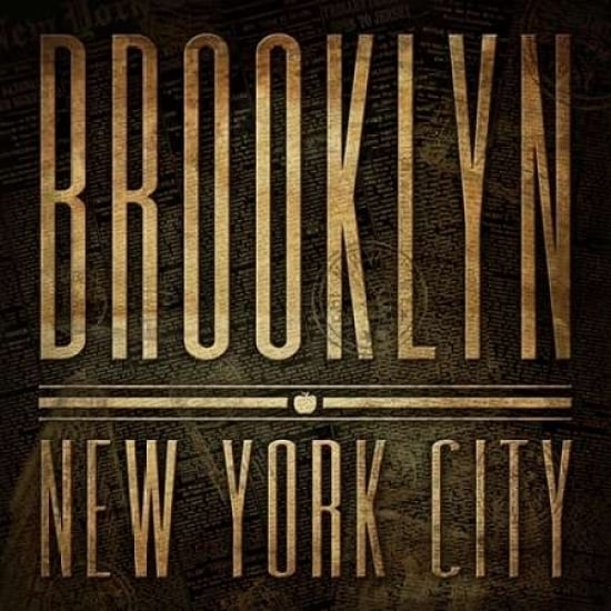 Brooklyn Print Poster Print by Jace Grey-VARPDXJGSQ232C Image 1