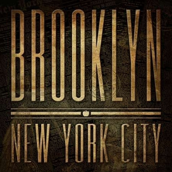 Brooklyn Print Poster Print by Jace Grey-VARPDXJGSQ232C Image 2