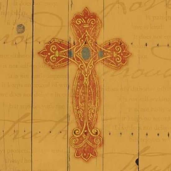 Wood Cross 1 Poster Print by Jace Grey-VARPDXJGSQ249A Image 2