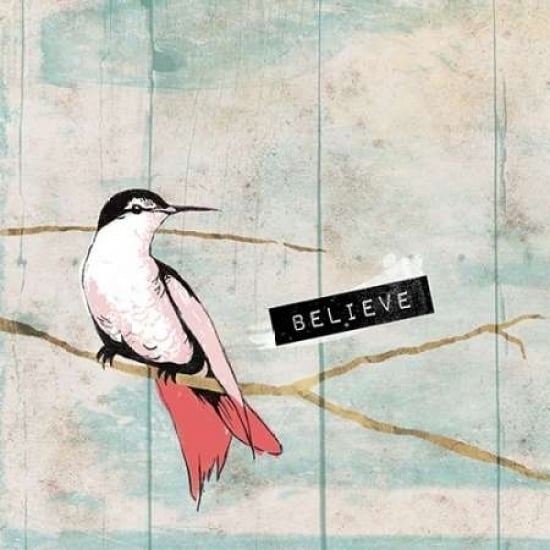 Believe Bird Poster Print by Jace Grey-VARPDXJGSQ248B Image 1