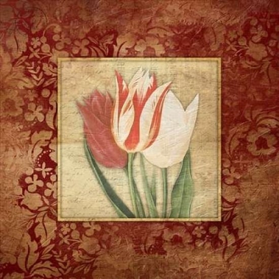 Red Border Floral B2 Poster Print by Jace Grey-VARPDXJGSQ283B2 Image 1