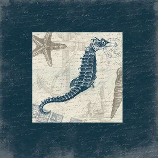 Seahorse Bordered Poster Print by Jace Grey-VARPDXJGSQ359B2 Image 1