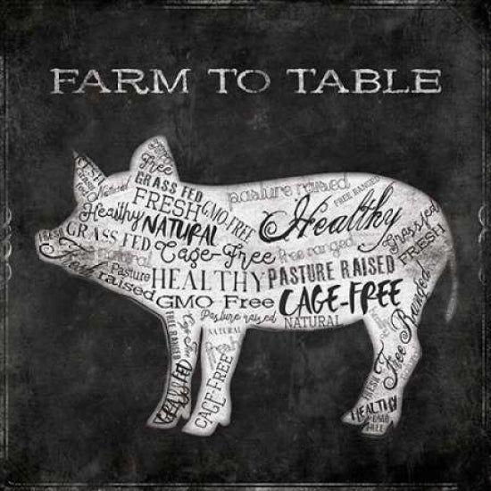 Farm To Pig Poster Print by Jace Grey-VARPDXJGSQ607B Image 1