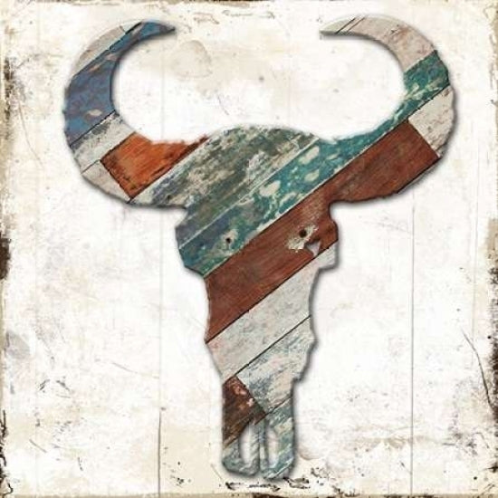 Wooden Bull Head Poster Print by Jace Grey-VARPDXJGSQ646A Image 2