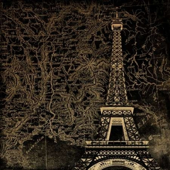 Eiffel Map Poster Print by Jace Grey-VARPDXJGSQ694C Image 1