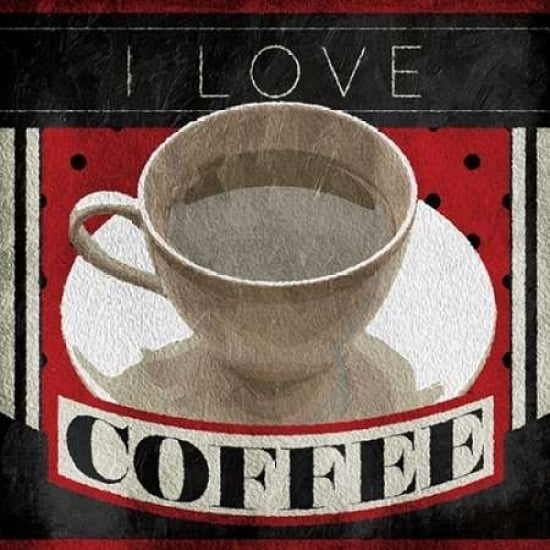 I Love Coffee Poster Print by Jace Grey-VARPDXJGSQ740A Image 1