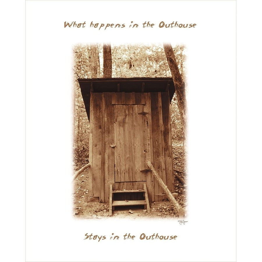 What Happens in the Outhouse Poster Print by John Jones-VARPDXJJ496 Image 1