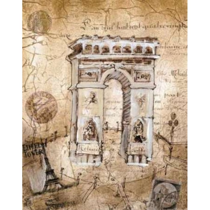 Arc De Triomphe Poster Print by Liz Jardine-VARPDXJLP512 Image 1