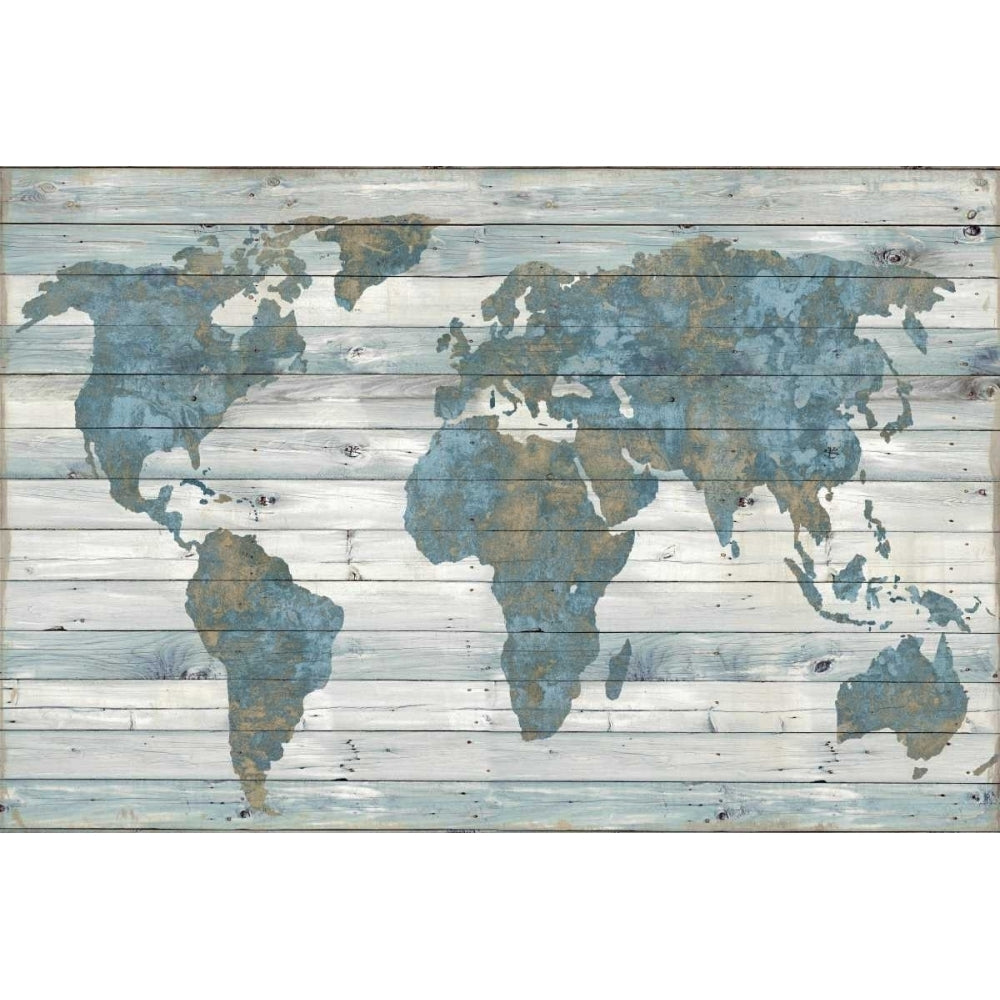 World on Wood Poster Print by Jamie MacDowell-VARPDXJMD114006 Image 1