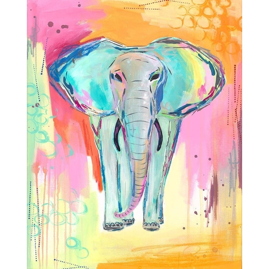 Tie Dye Elephant Poster Print by Jennifer McCully-VARPDXJMDRC001A Image 1