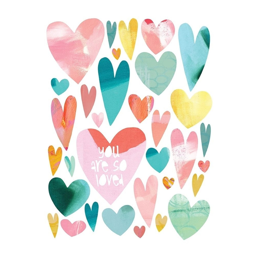 Floating_Hearts_SOLOVED Poster Print by Jennifer McCully-VARPDXJMDRC011B Image 1