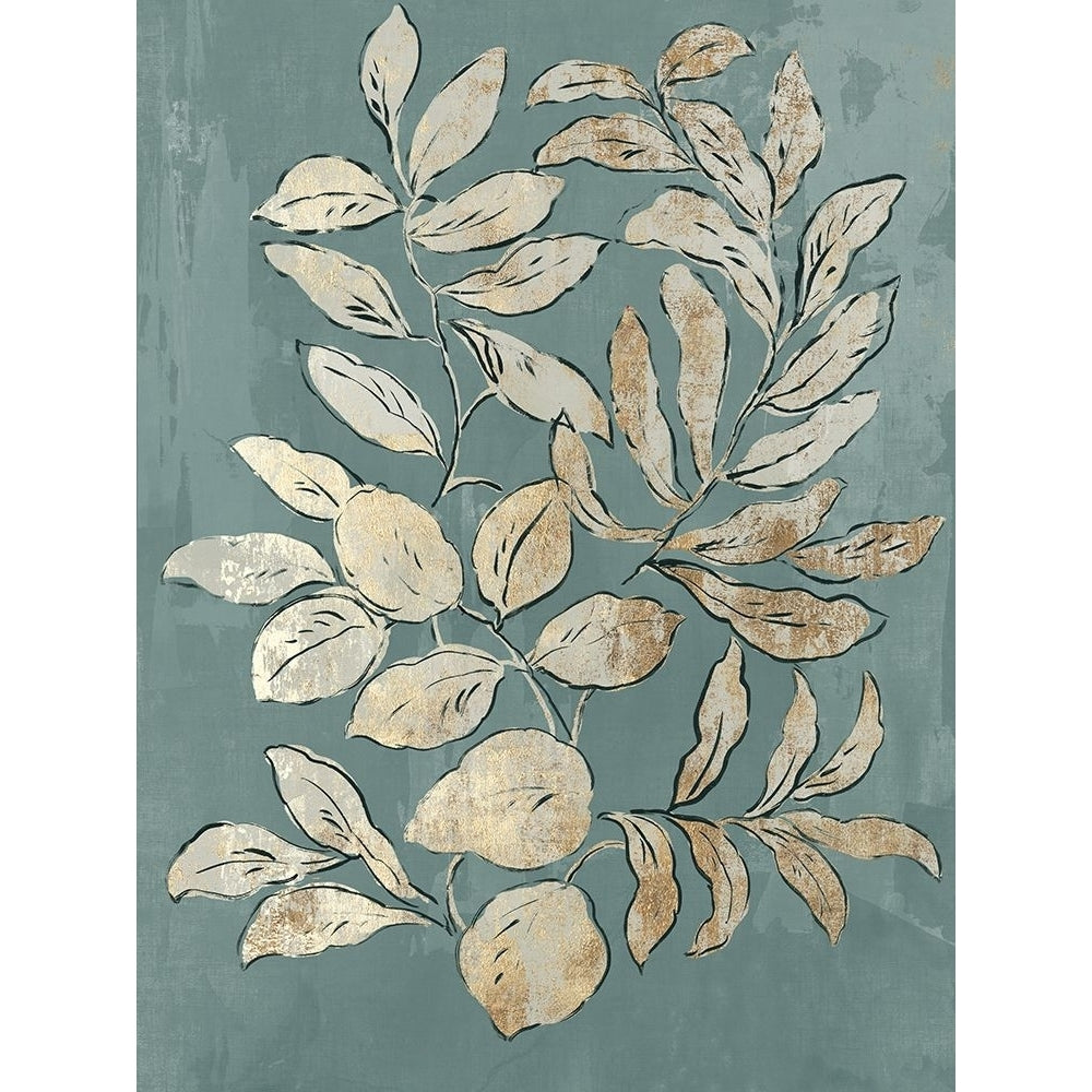 Leaves Sketches II Blue Version Poster Print - Asia Jensen-VARPDXJN589CBlue Image 1