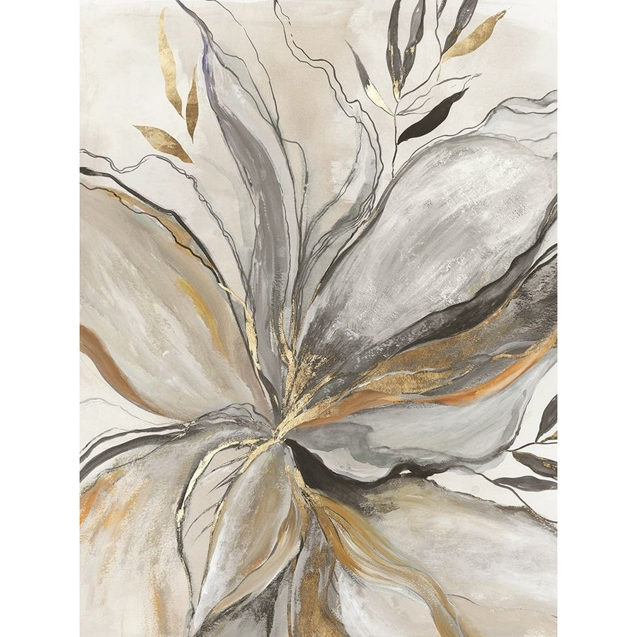 Gold Charcole Flower I Poster Print - Asia Jensen-VARPDXJN653A Image 1