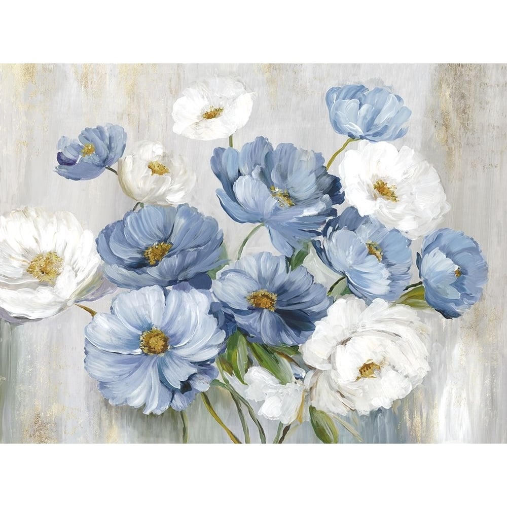 Blue Winter Florals Poster Print - Asia Jensen-VARPDXJN711A Image 1