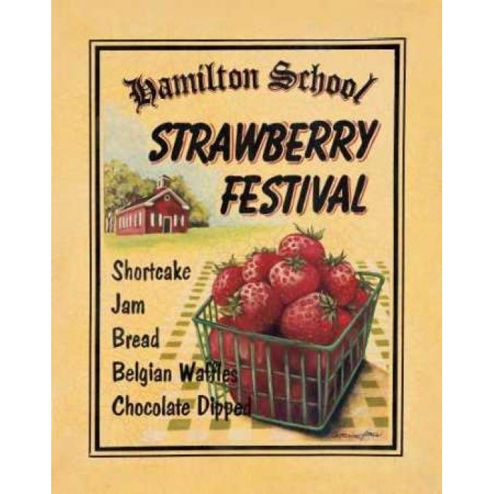 Strawberry Festival Poster Print by Catherine Jones-VARPDXJNE075 Image 1