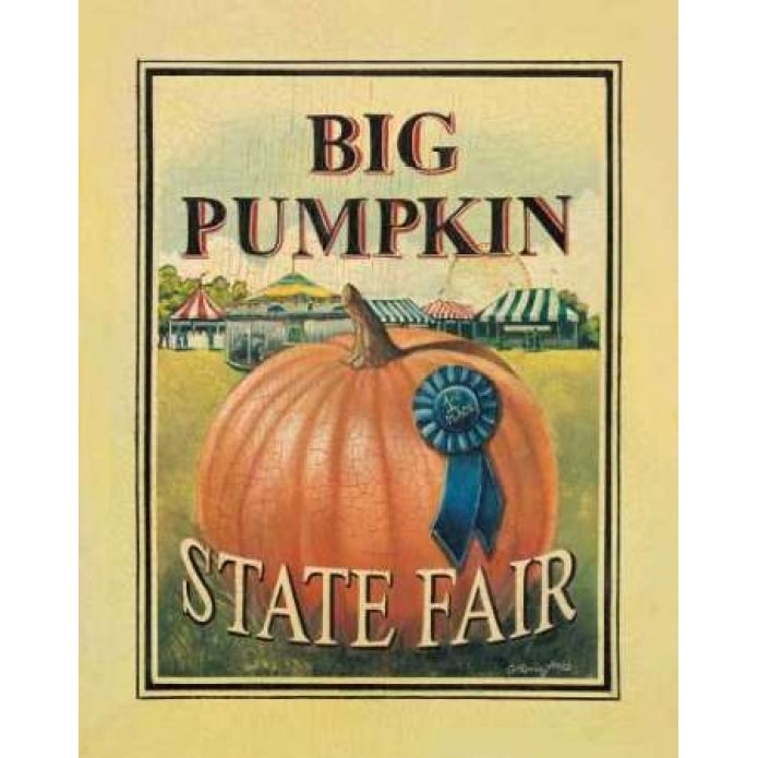 Big Pumpkin Poster Print by Catherine Jones-VARPDXJNE074 Image 2