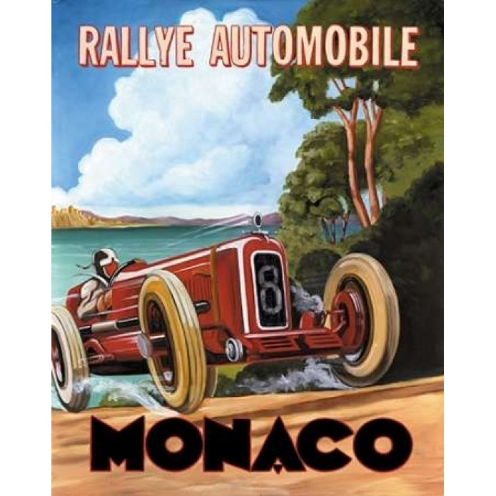 Monaco Rallye Poster Print by Catherine Jones-VARPDXJNE113 Image 2