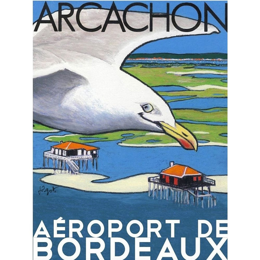 Arcachon a?roport de Bordeaux Poster Print - Jean Pierre Got-VARPDXJPG118257 Image 1