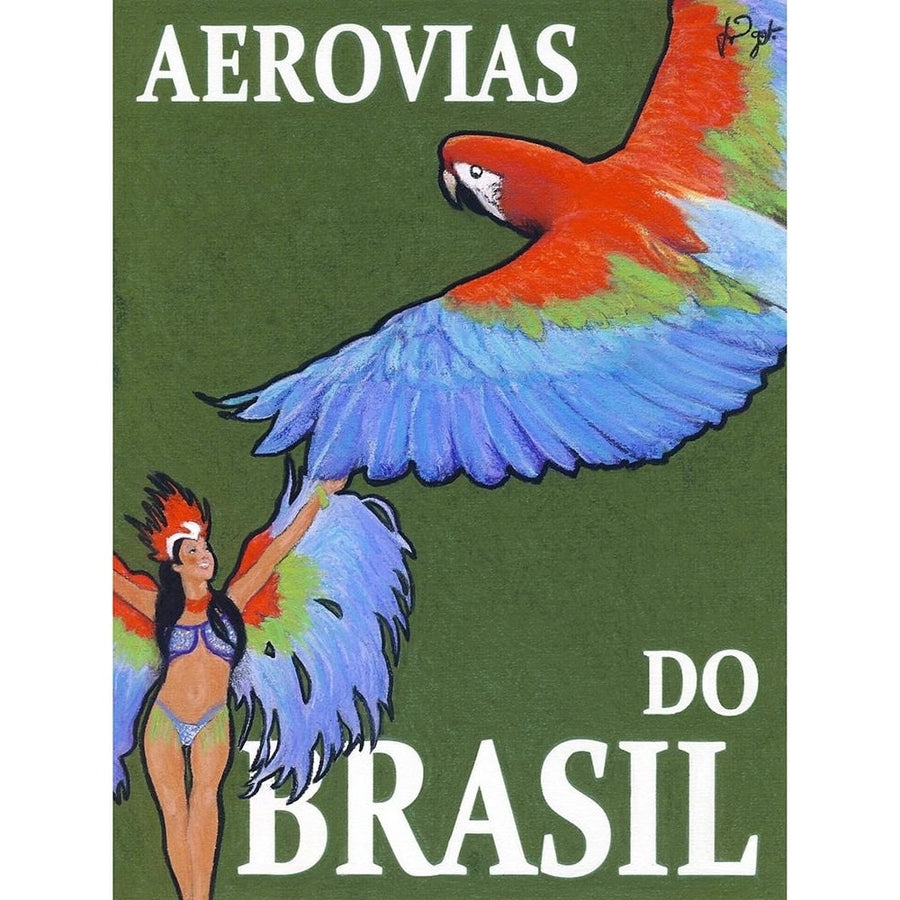 Aerovias do Brasil Poster Print - Jean Pierre Got-VARPDXJPG118256 Image 1