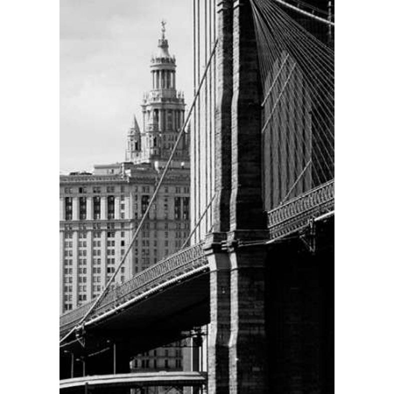 Brooklyn Bridge and Civic Center Poster Print by Jeff Pica-VARPDXJPIRC044A Image 1