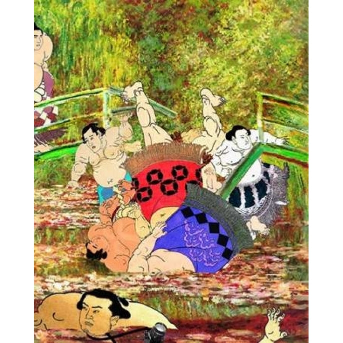 Japanese Footbridge Mishap Poster Print by Barry Kite-VARPDXK2297D Image 2