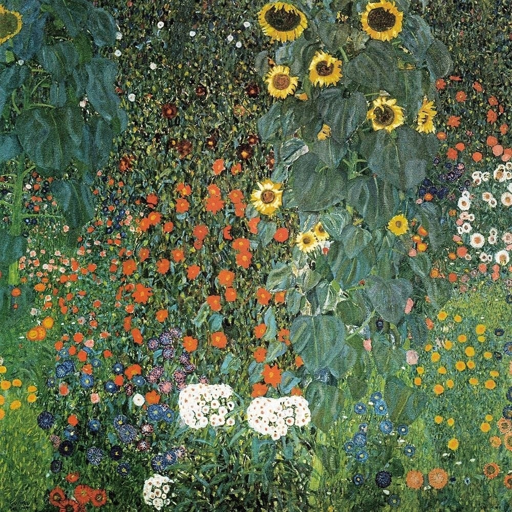 Farm Garden with Sunflowers 1906 Poster Print by Gustav Klimt-VARPDXK2727D Image 1