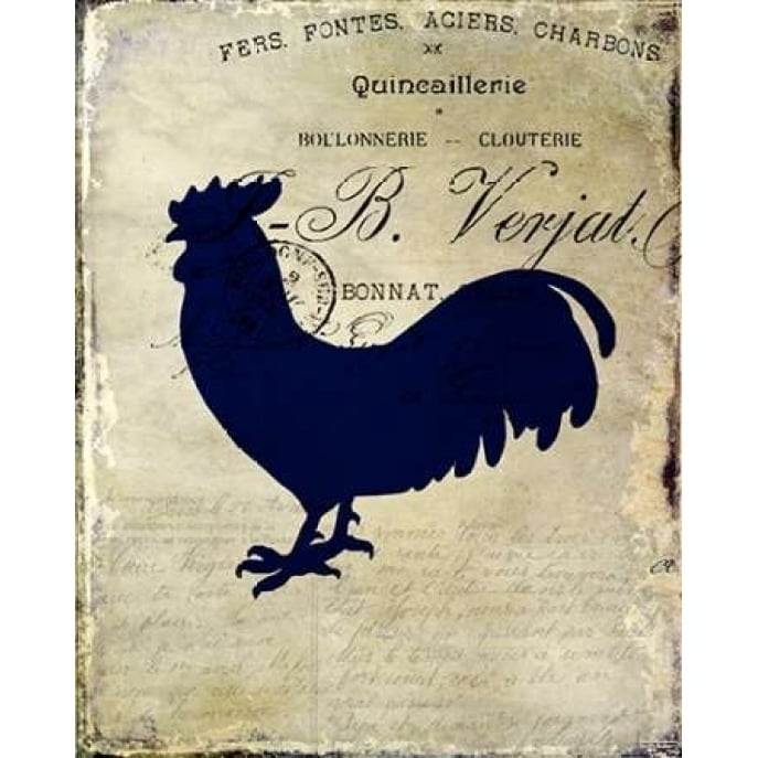 Rooster Silhouette 2 Poster Print by Kimberly Allen-VARPDXKARC059B Image 1