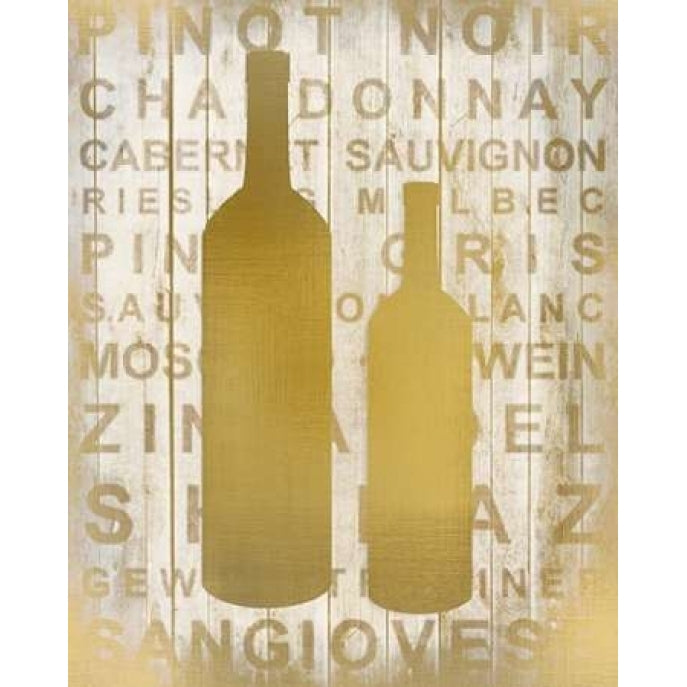 Golden Wine Silhouette 2 Poster Print by Kimberly Allen-VARPDXKARC118B2 Image 2