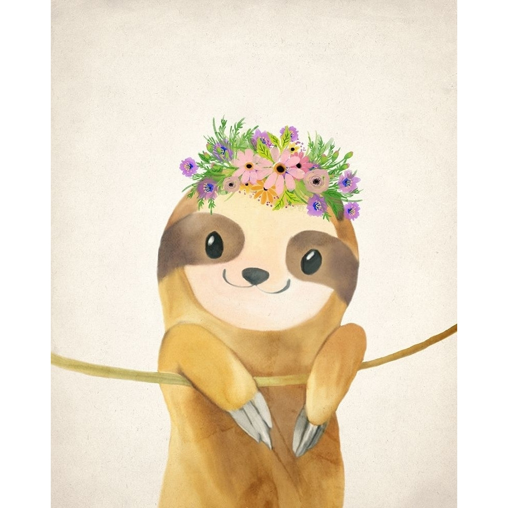 Floral Sloth 1 Poster Print by Allen Kimberly-VARPDXKARC1813A Image 1