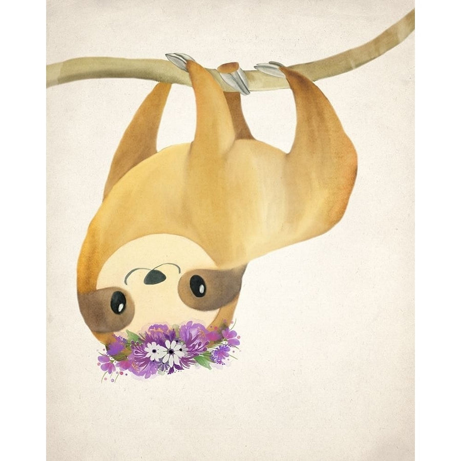 Floral Sloth 2 Poster Print by Allen Kimberly-VARPDXKARC1813B Image 1