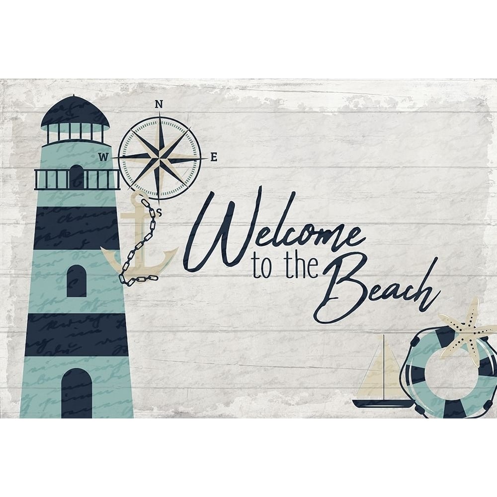 Welcome to the Beach Poster Print by Allen Kimberly-VARPDXKARC1900A Image 1