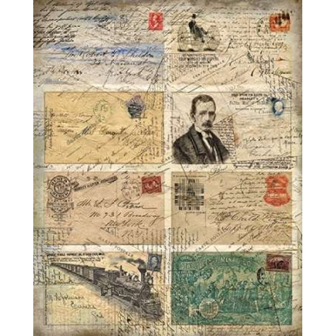 Vintage Envelopes Poster Print by Kimberly Allen-VARPDXKARC213A Image 1