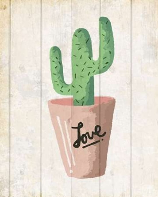 Love Cactus 1 Poster Print by Kimberly Allen-VARPDXKARC269A Image 1