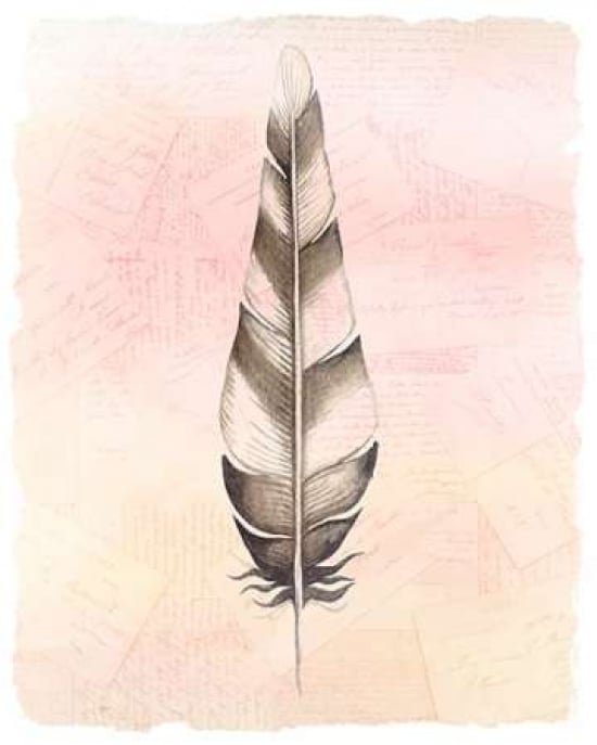 Spring Feather 1 Poster Print by Kimberly Allen-VARPDXKARC274A Image 1