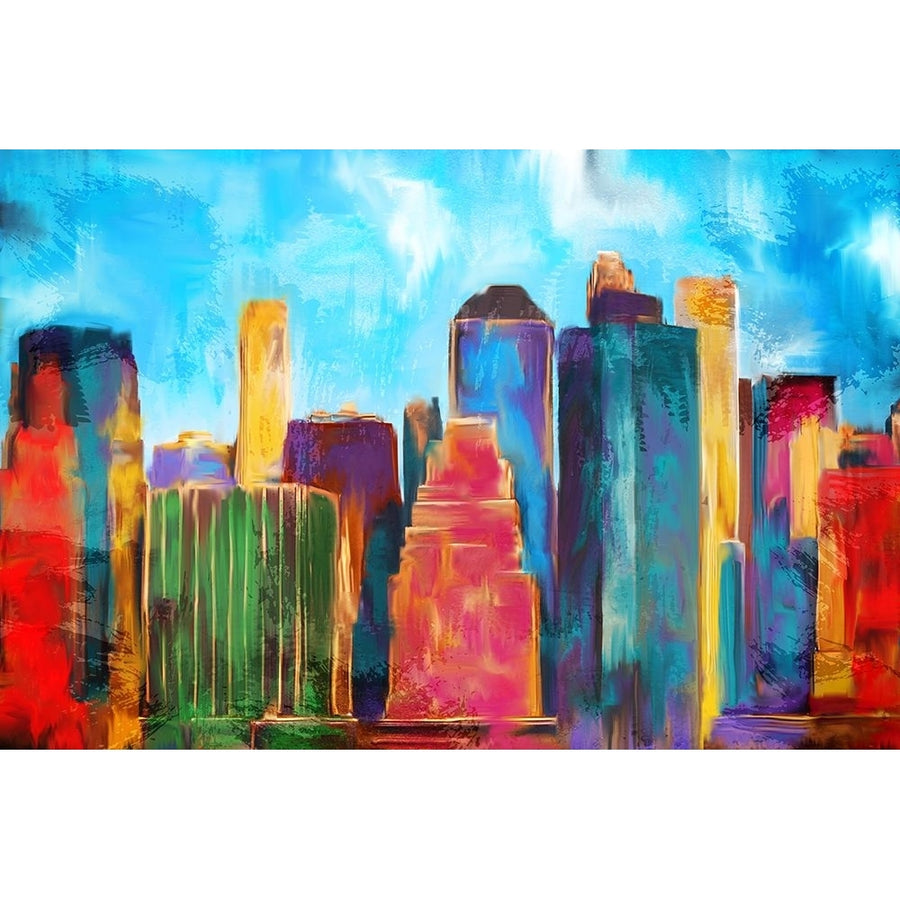 Manhattan Skyline Poster Print - Kimberly Allen-VARPDXKARC3451A Image 1