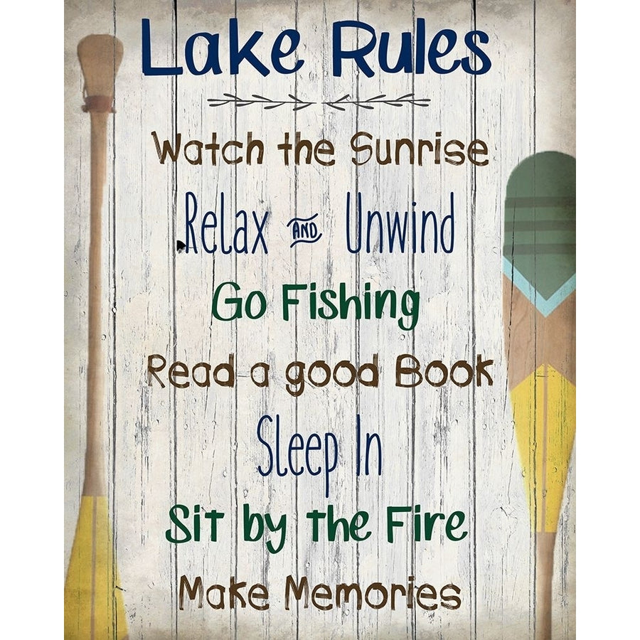 Lake Rules Poster Print by Allen Kimberly-VARPDXKARC548B Image 1