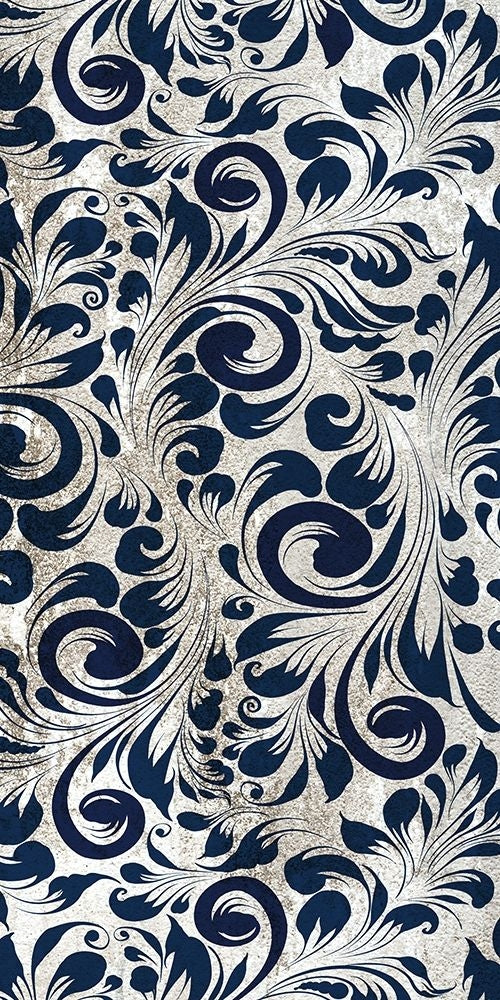 Indigo Damask Panel 2 Poster Print by Kimberly Allen-VARPDXKARN080B Image 1