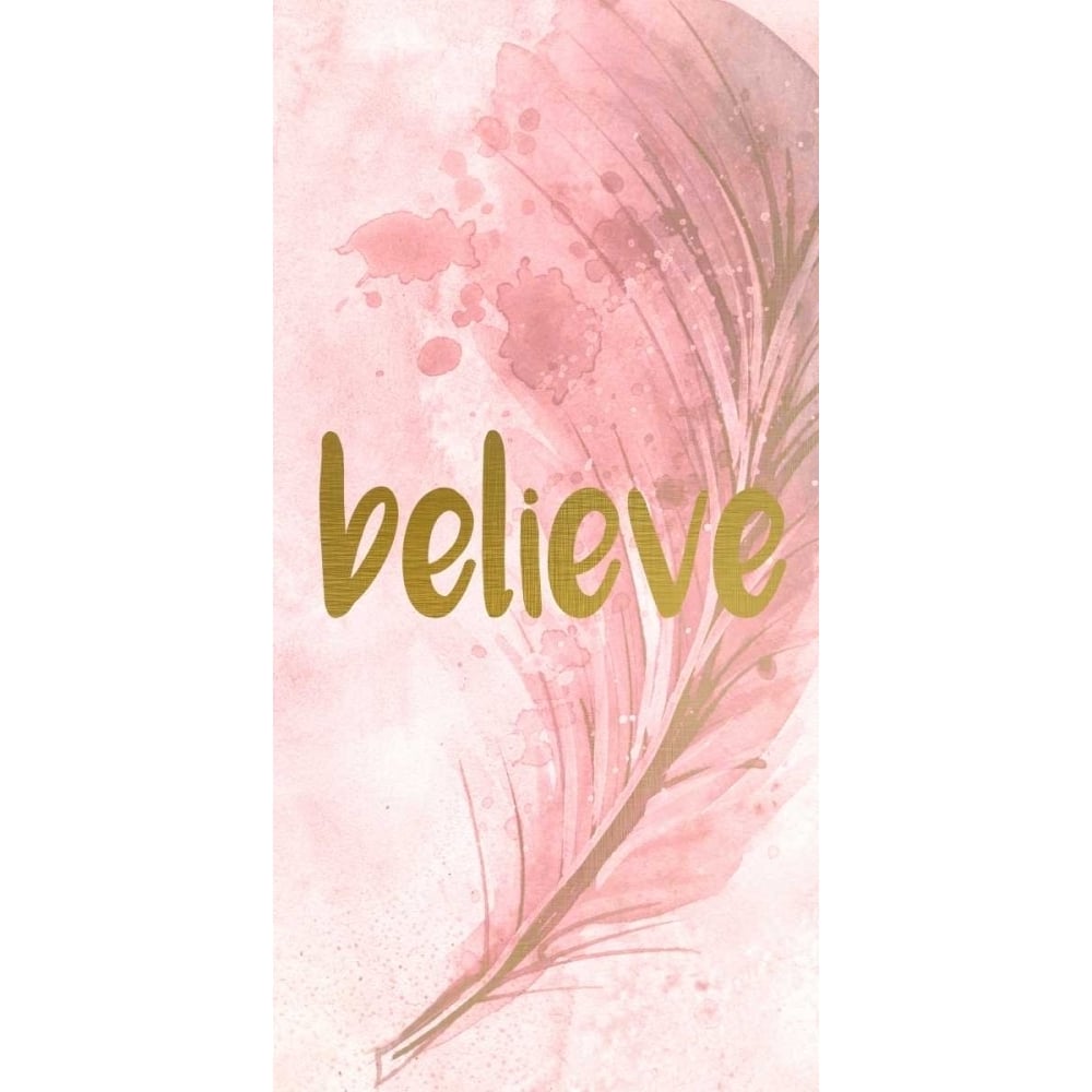 Believe Feathered Poster Print by Kimberly Allen-VARPDXKARN016A Image 2