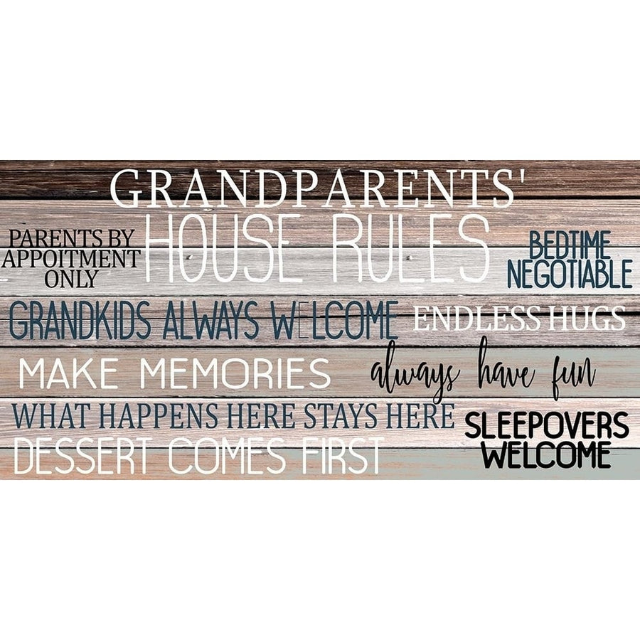 Grandparents House Rules Poster Print by Kimberly Allen-VARPDXKARN323A Image 1