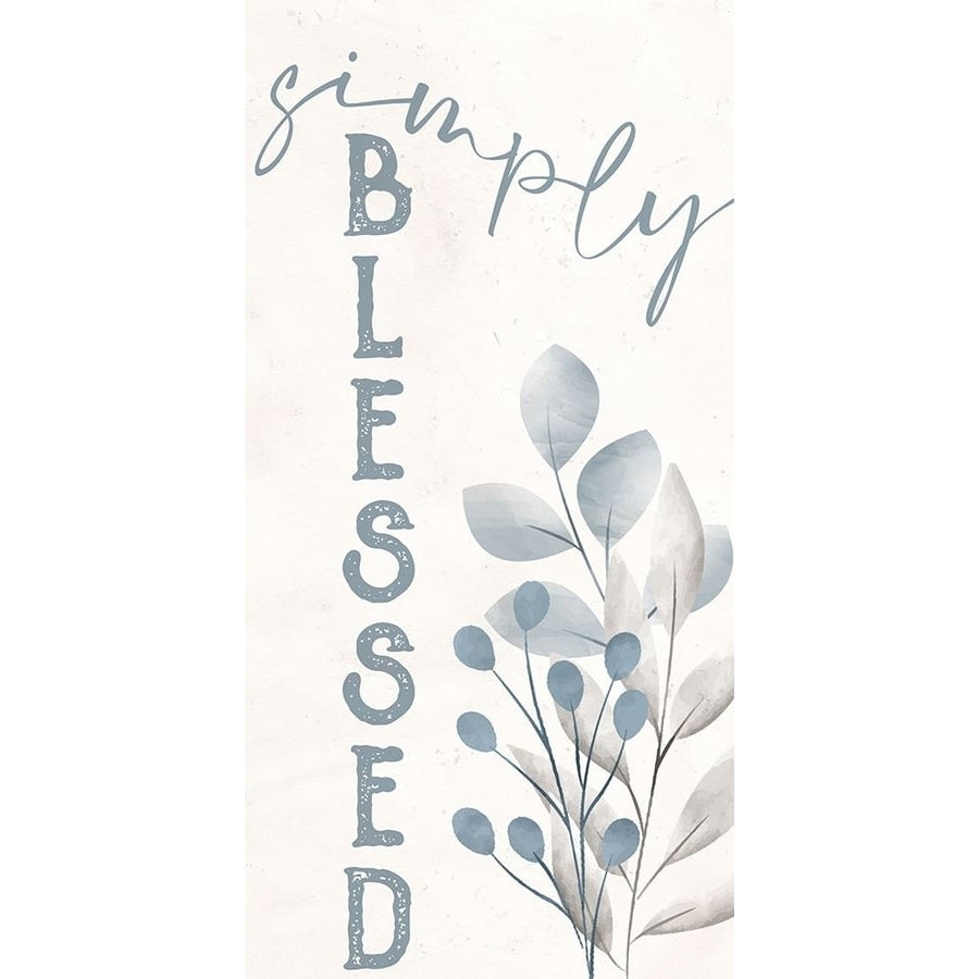 Simply Blessed Floral 1 Poster Print by Kimberly Allen-VARPDXKARN407A Image 1