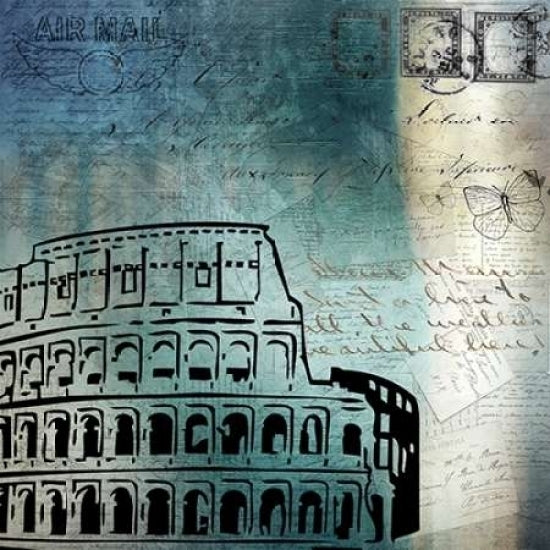 Roman Blue Poster Print by Kimberly Allen-VARPDXKASQ010A Image 1