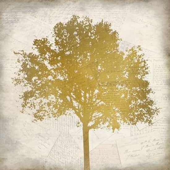 Tree Silhouette Gold 3 Poster Print by Kimberly Allen-VARPDXKASQ062A2 Image 1