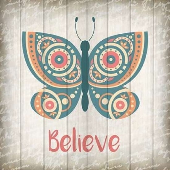 Butterfly Believe Poster Print by Kimberly Allen-VARPDXKASQ157A Image 2