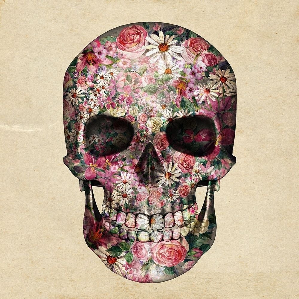 Floral Skull 2 Poster Print by Allen Kimberly-VARPDXKASQ1716A Image 1